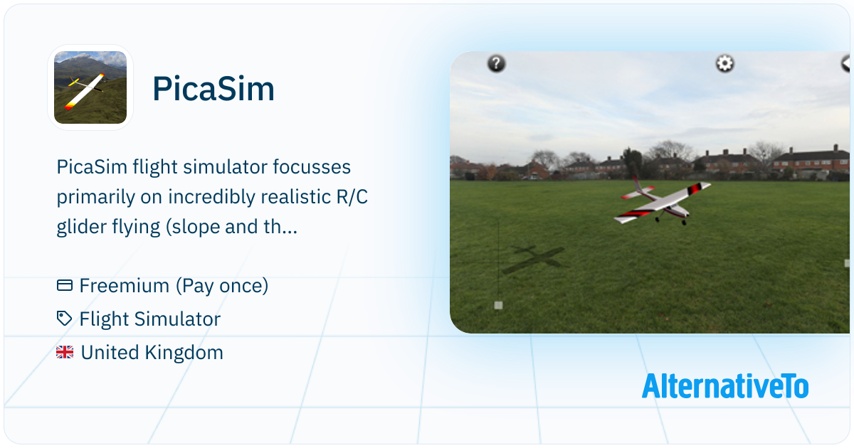 PicaSim: R/C glider flight simulator focused on realism | AlternativeTo
