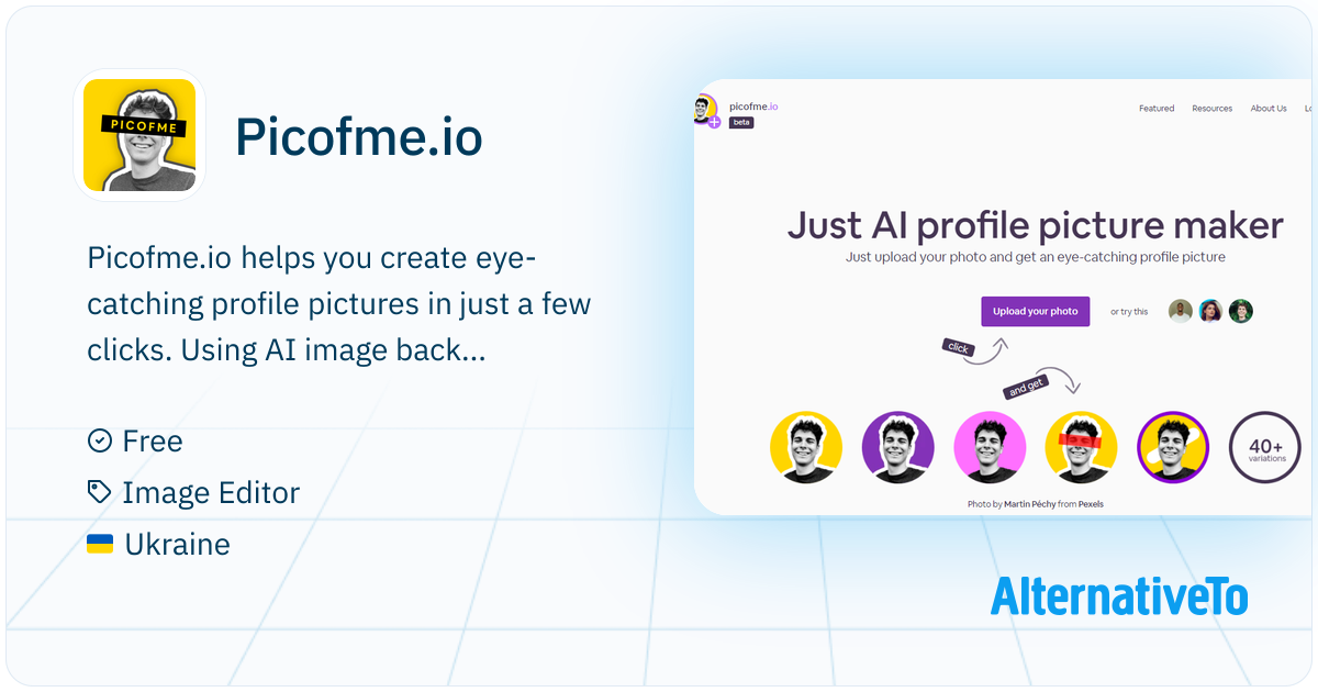 Picofme.io: Online free profile picture maker. Picofme. | AlternativeTo