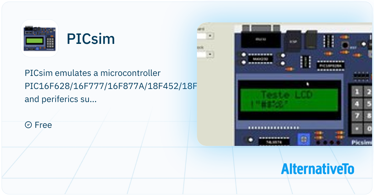 Picsim Microcontroller PICsim: PIC microcontroller simulator | AlternativeTo