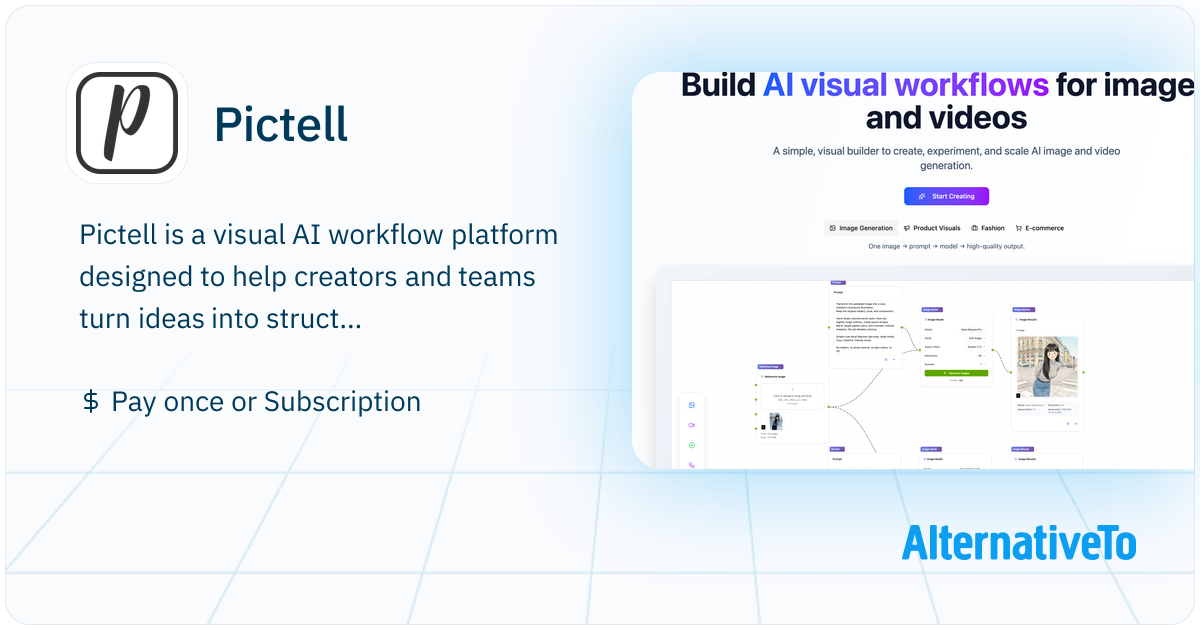 Pictello Pictell: Visual AI workflow platform designed | AlternativeTo