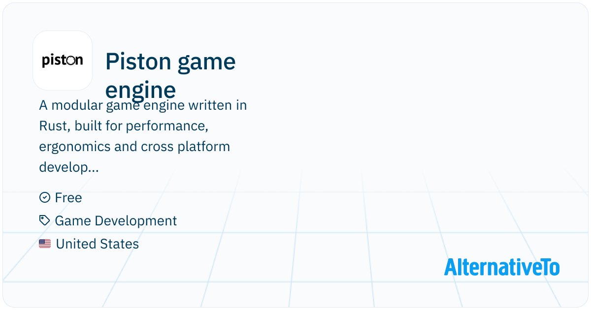 Piston game engine: A modular game engine written in Rust, built for ...