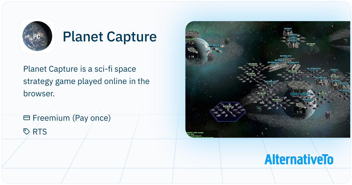 Planet Capture: Browser-based, sci-fi space RTS game | AlternativeTo