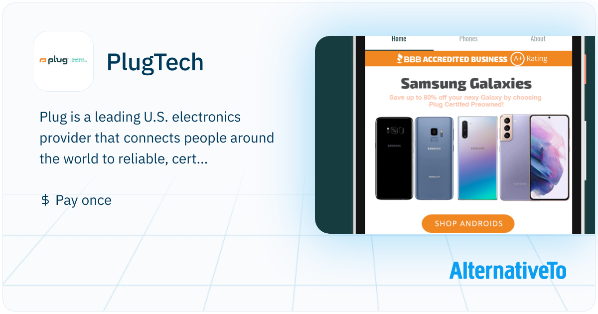 Sp Plugtech PlugTech: Powering better tech | AlternativeTo