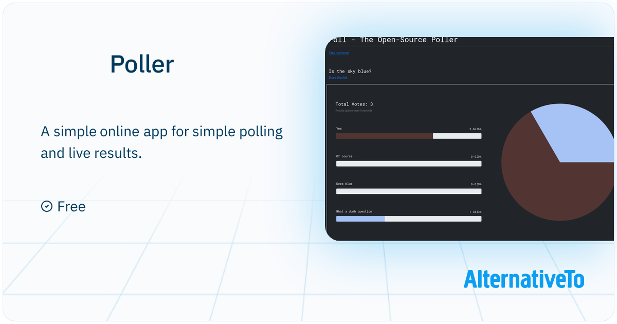 Poller: A simple online app for simple polling and live | AlternativeTo