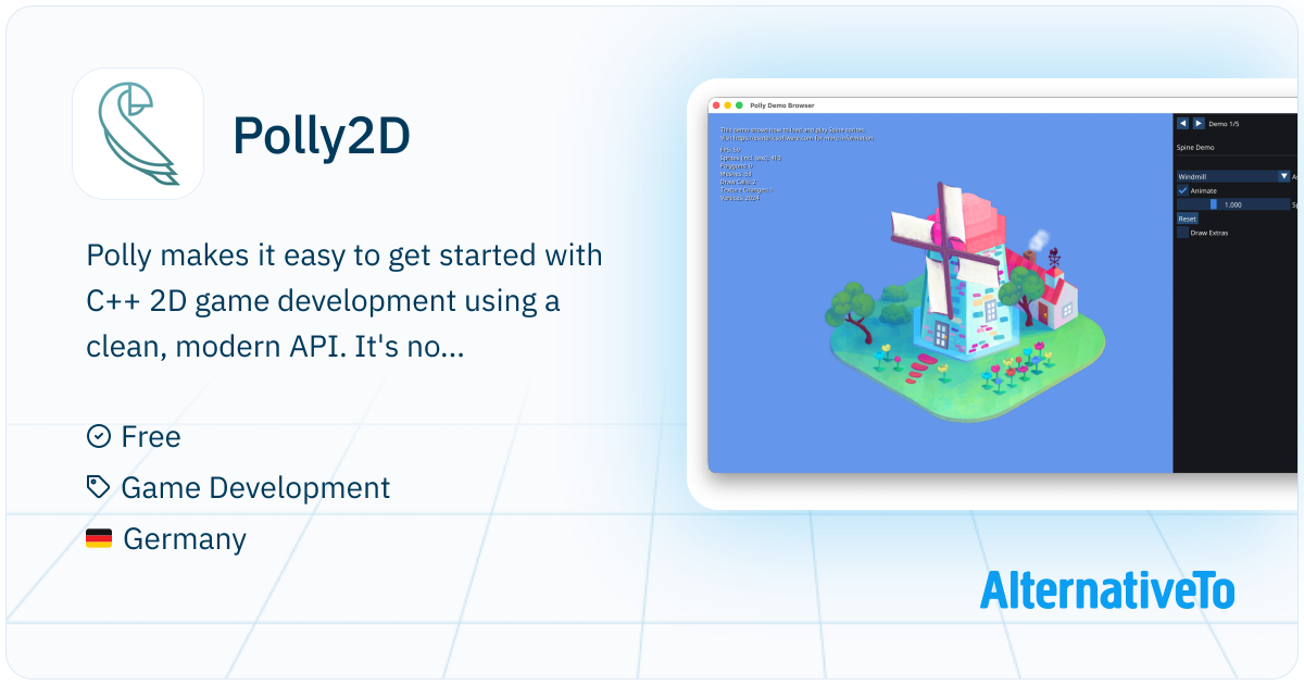Polly2D: Minimal 2D Game Framework for C++ | AlternativeTo