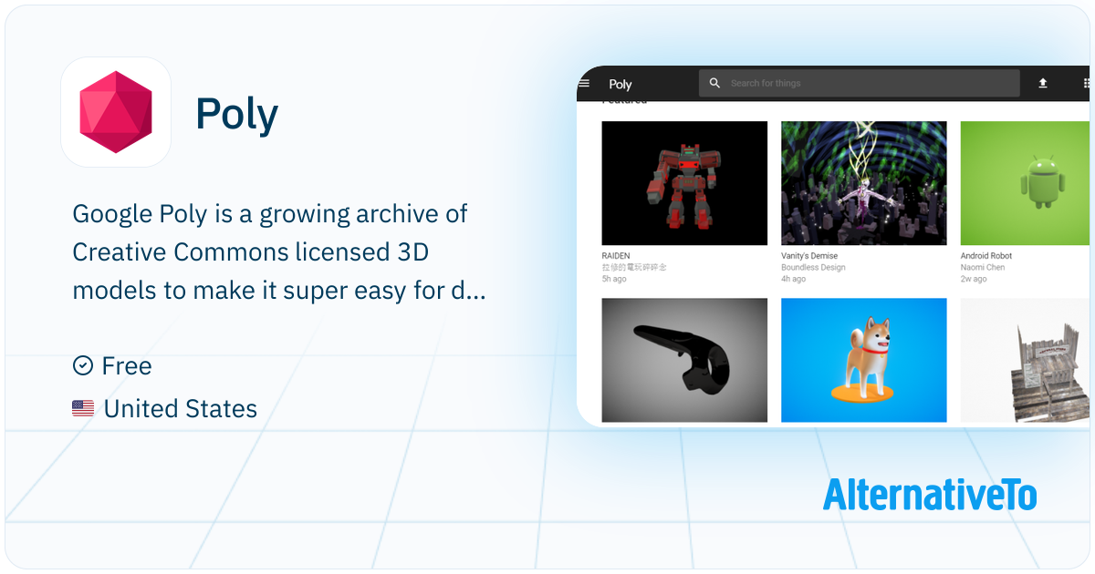 Poly: The easy way for developers to find usable 3D models under ...