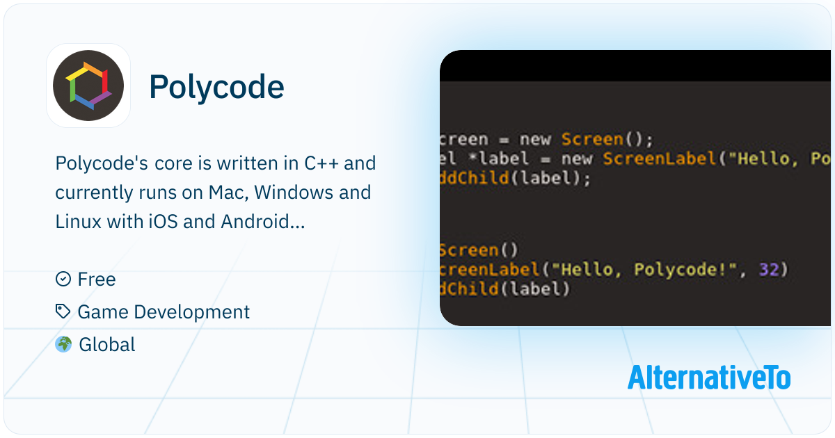 Polycode: C++ and Lua framework for building interactive applications ...