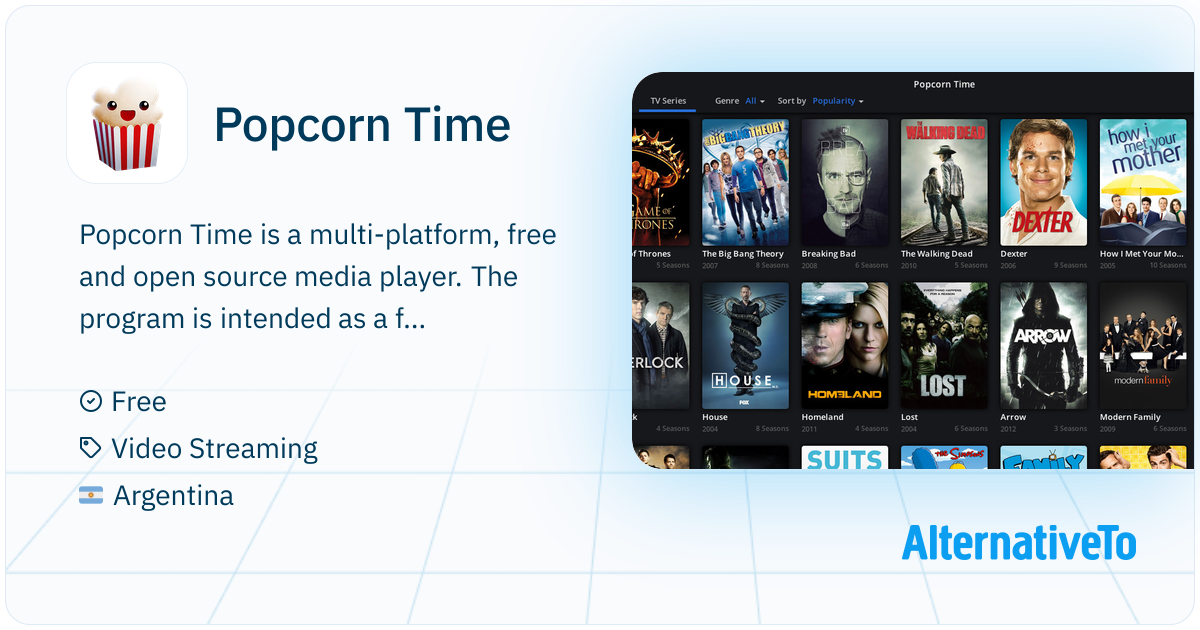 Popcorn Time Interface Popcorn Time: Multi-platform, free and open | AlternativeTo