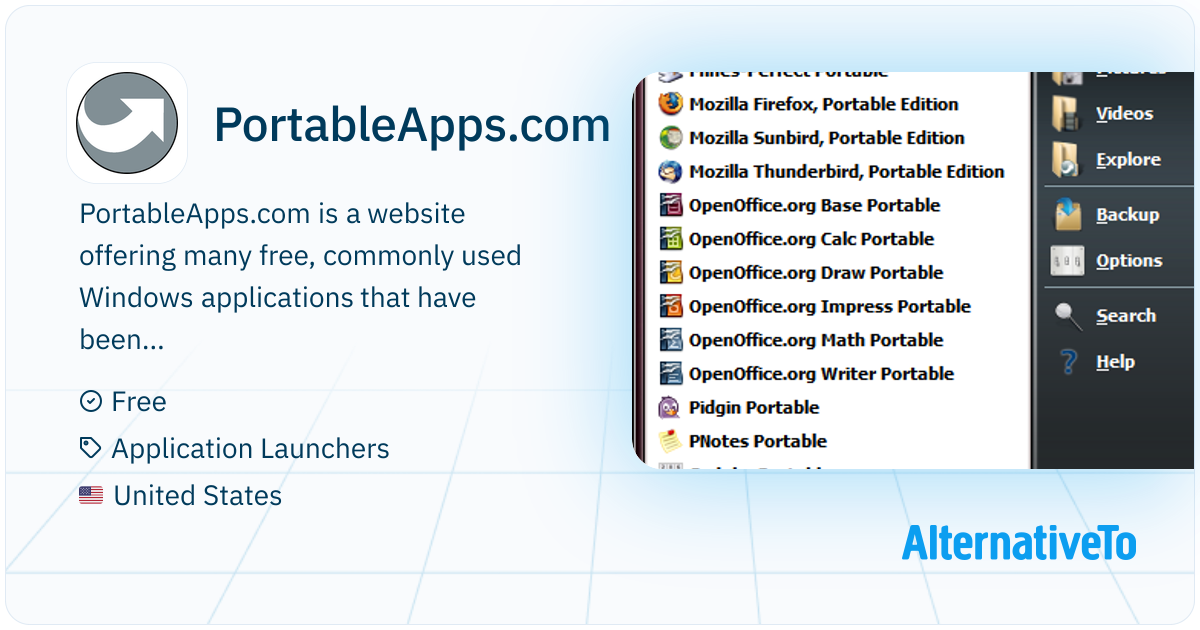 PortableApps.com: PortableApps | AlternativeTo