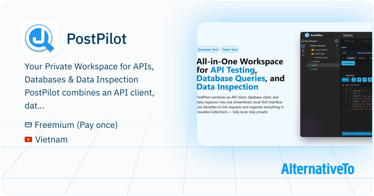 PostPilot: All-in-One Workspace for API Testing, Database Queries, and ...
