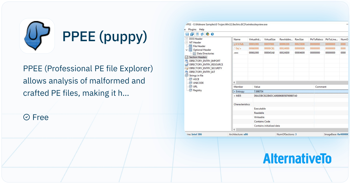 Ppee Process PPEE (puppy): Professional PE file Explorer for reversers, malware ...