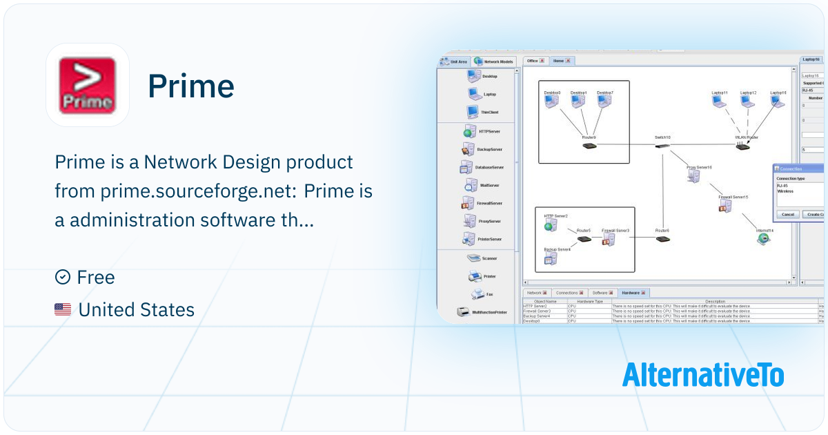 Prim Networks Prime: Network Design product from prime | AlternativeTo