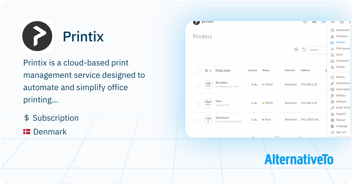 Printix: Cloud Print Management Service is a cloud-based service ...