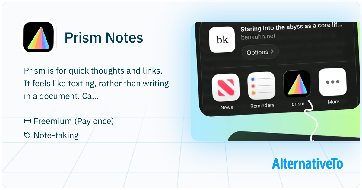 Prism Notes: Stop texting yourself and losing small things in big docs ...