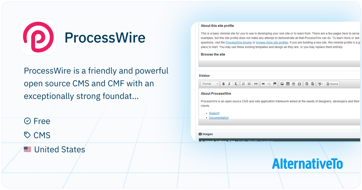 ProcessWire: Friendly and powerful open source CMS and CMF with an ...