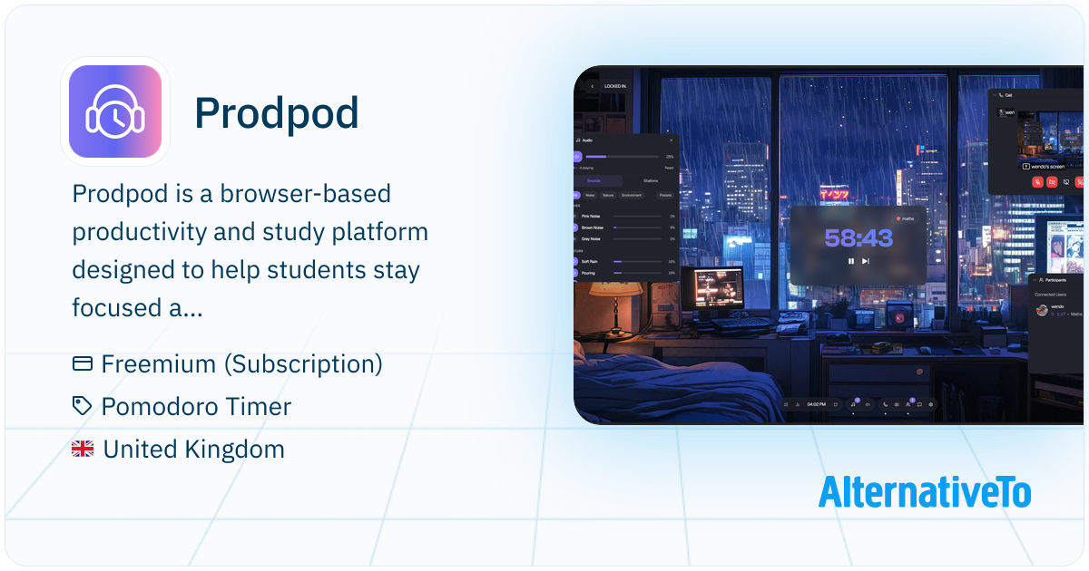Pro Pod Prodpod: A productivity platform built for students. | AlternativeTo