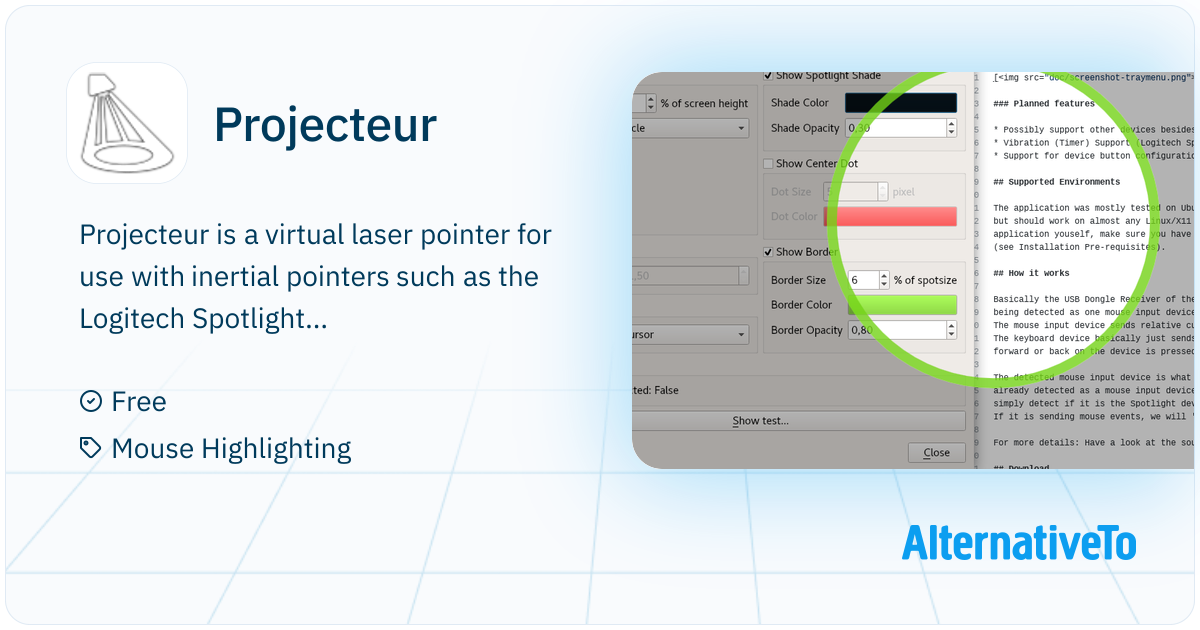 Projecteur: Virtual laser pointer for use with inertial pointers such ...