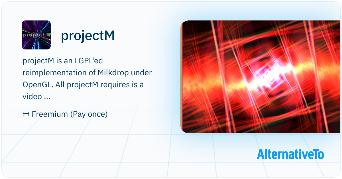 projectM: LGPL'ed reimplementation of Milkdrop under OpenGL ...
