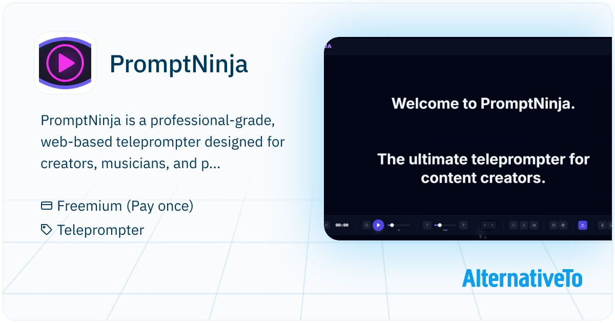 PromptNinja: A zero-lag, privacy-focused P2P teleprompter that turns ...