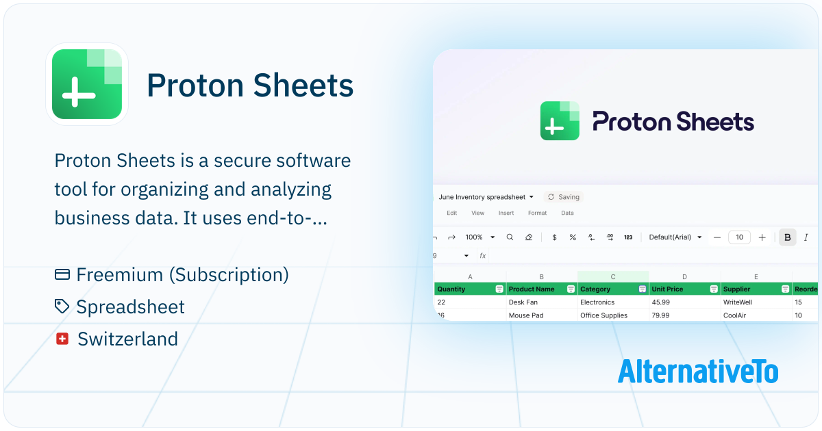 Proton Sheets: End-to-end encrypted spreadsheets for secure team ...