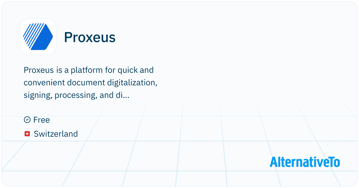 Prodexus Proxeus: Create blockchain-ready workflows, own your data | AlternativeTo