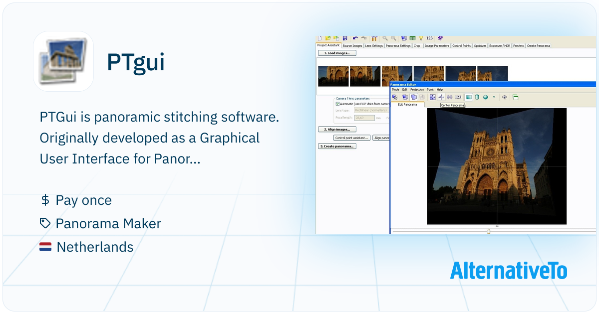 PTgui: PTGui is panoramic stitching software | AlternativeTo