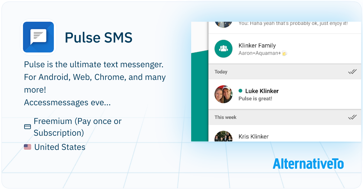 Pulse SMS Access messages everywhere Whether you are working at
