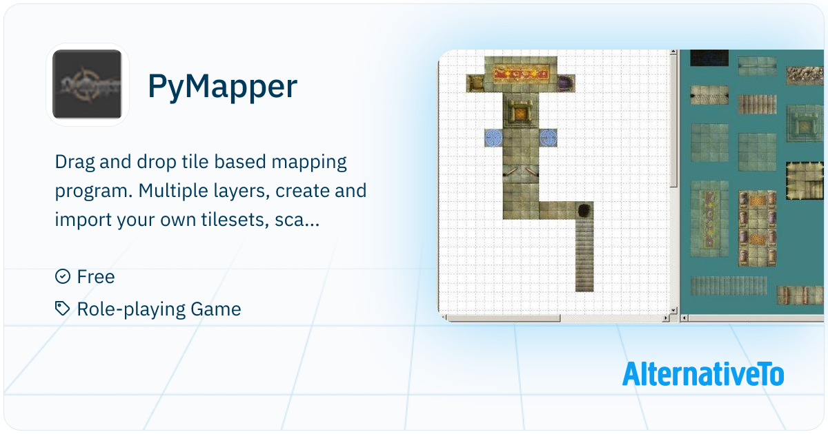 PyMapper: Drag and drop tile based mapping program | AlternativeTo