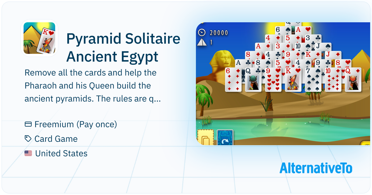 Pyramid Solitaire Ancient Egypt: A beautifully themed Pyramid Solitaire ...