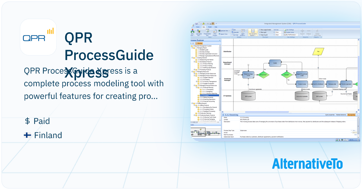 QPR ProcessGuide Xpress: Complete process | AlternativeTo