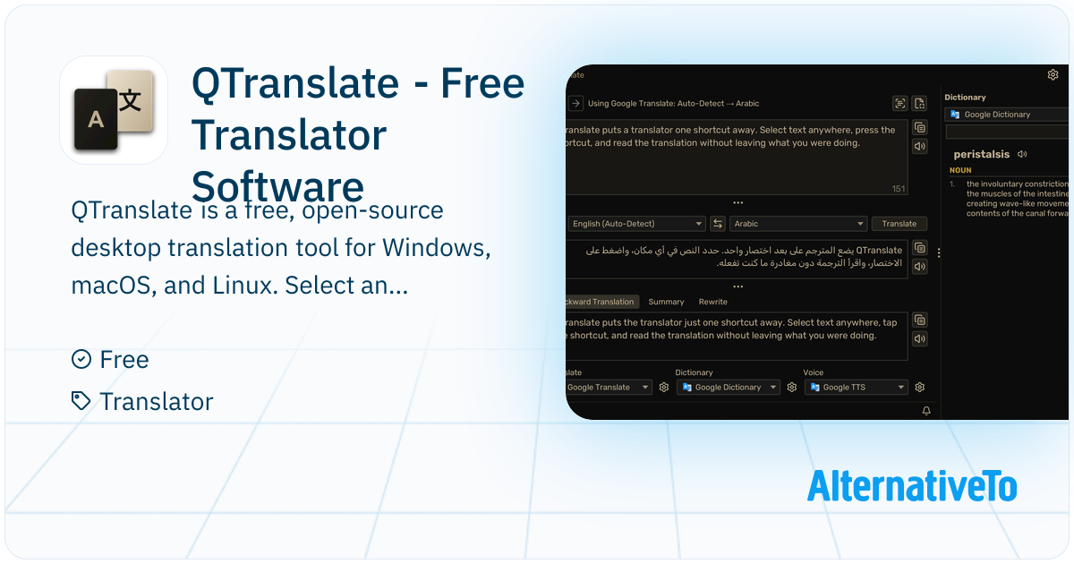Qtranslate Work QTranslate - Free Translator Software: Free, open-source desktop ...