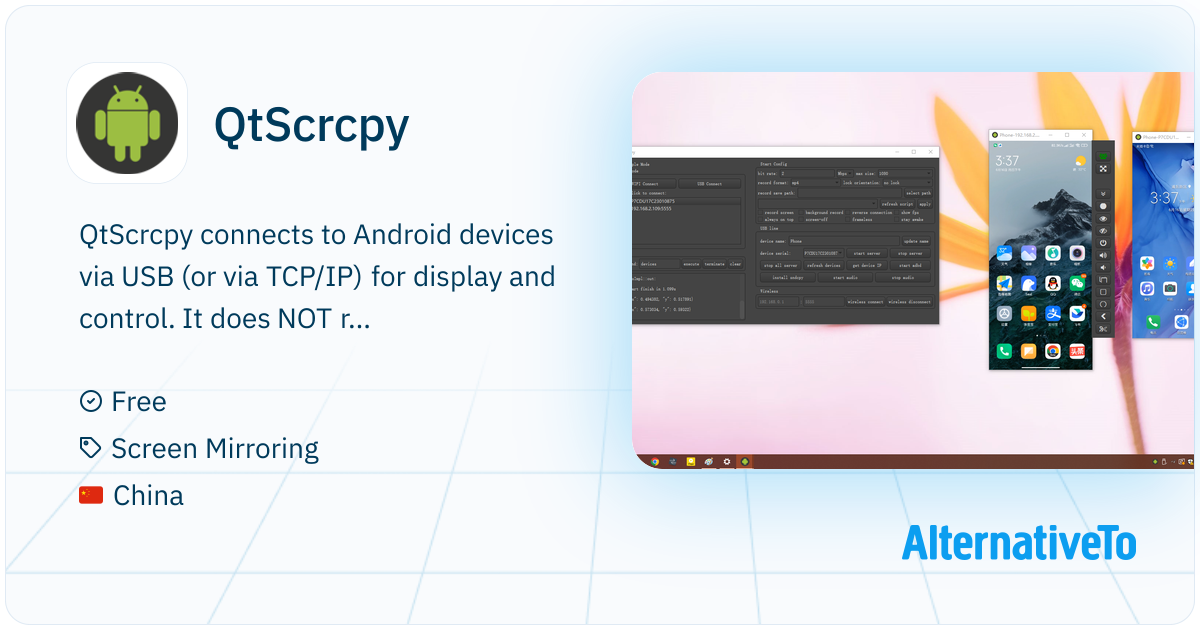 QtScrcpy: Android real-time display & control software based on ...