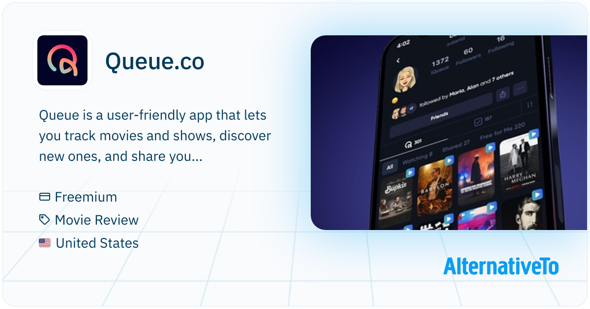 Queue.co: Track movies and shows, share lists, enjoy features ...