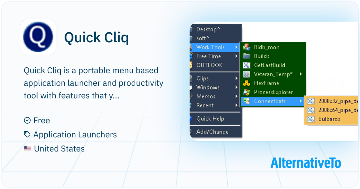 Quick Clic Extractor Quick Cliq: Portable menu based application | AlternativeTo