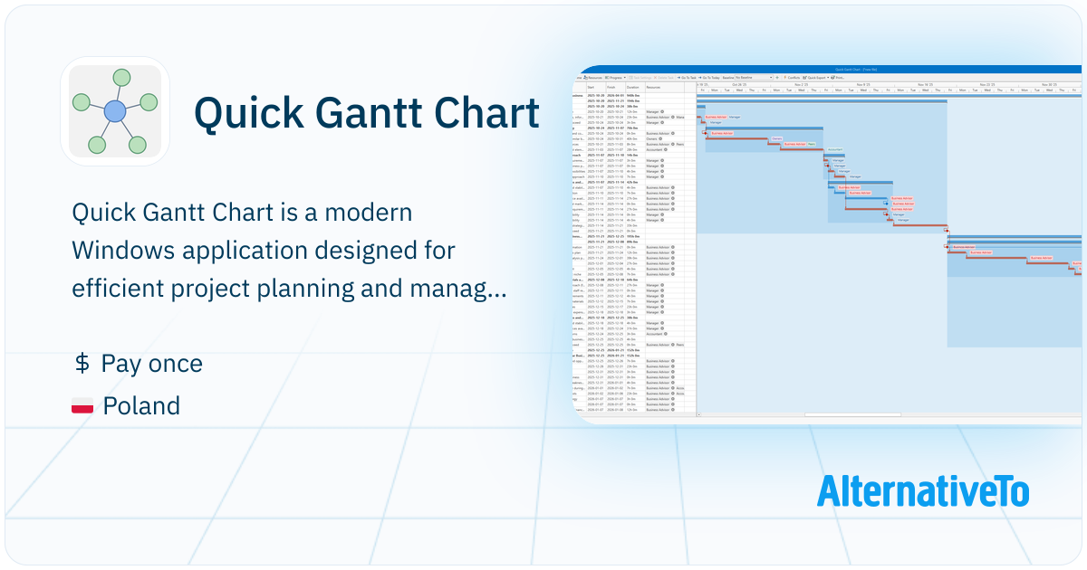 Quick Gantt Chart: Create professional Gantt charts quickly and ...
