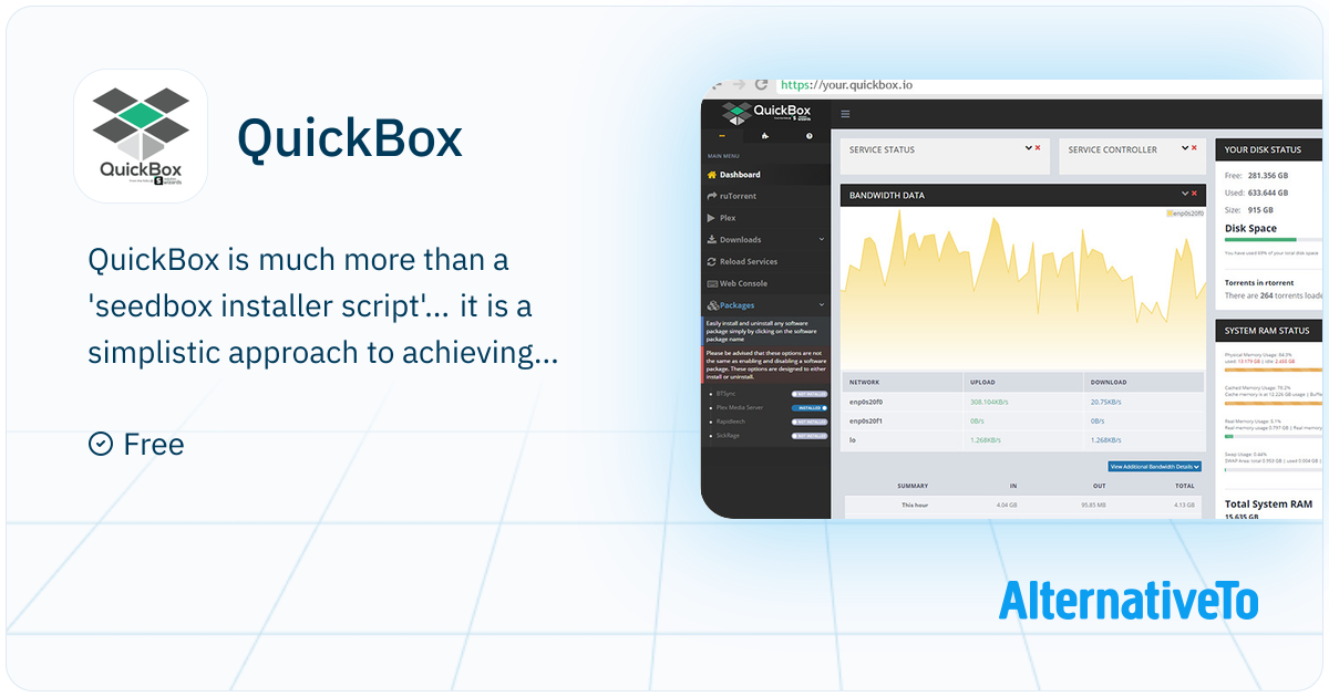 Quick Box Software QuickBox: New gen seedbox install script which features a complete UI ...