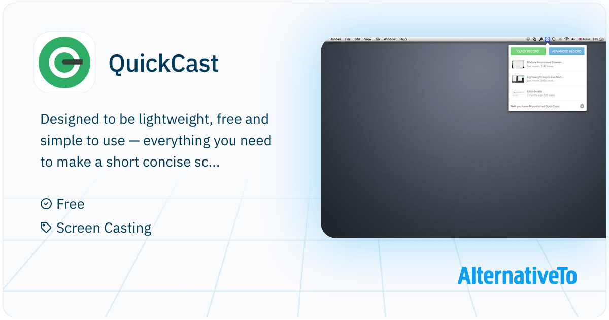 Quick Cast Indicator QuickCast: Designed to be lightweight, free and simple to | AlternativeTo
