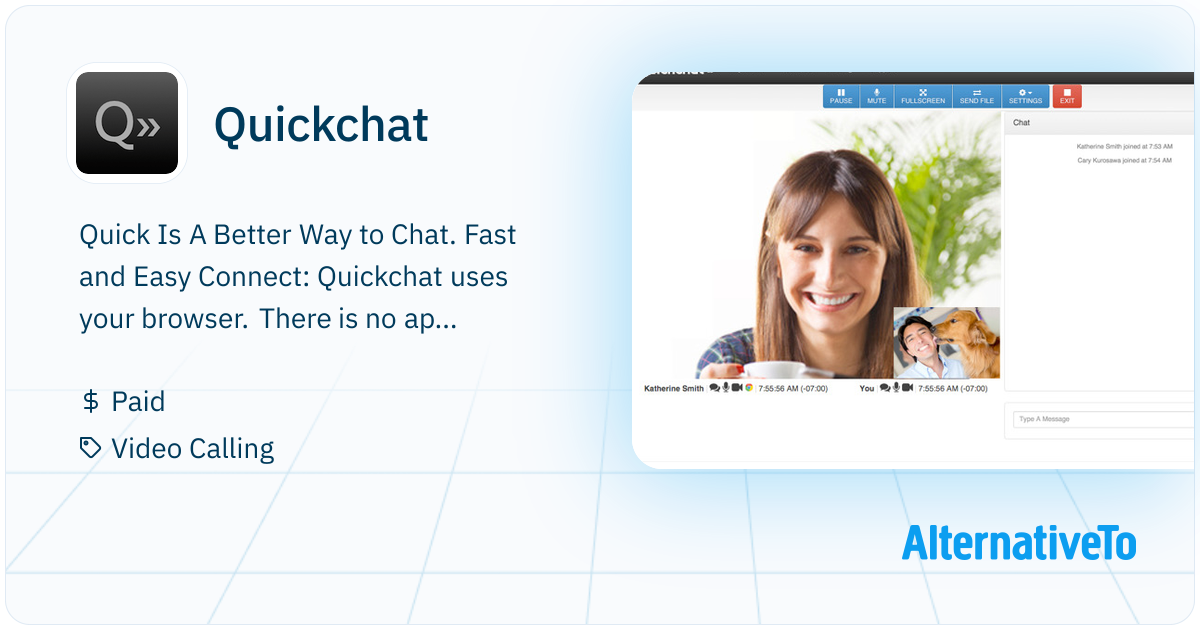 Quickchat: Fast and easy video chats using your browser. | AlternativeTo