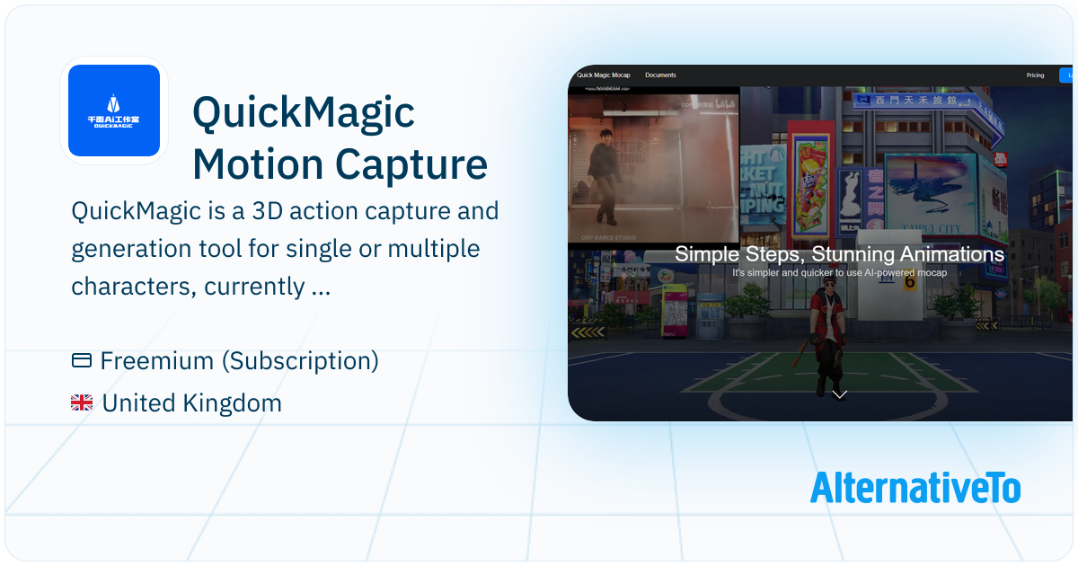 QuickMagic Motion Capture: QuickMagic efficiently converts 2D joint ...