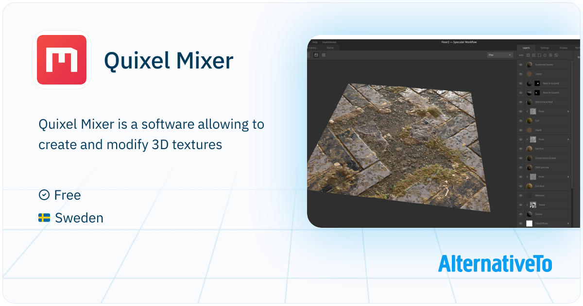 Quixel Mixer Software Allowing To Create And Modify 3D Textures Quixel Mixer Software Allowing To Create And Modify 3D Textures