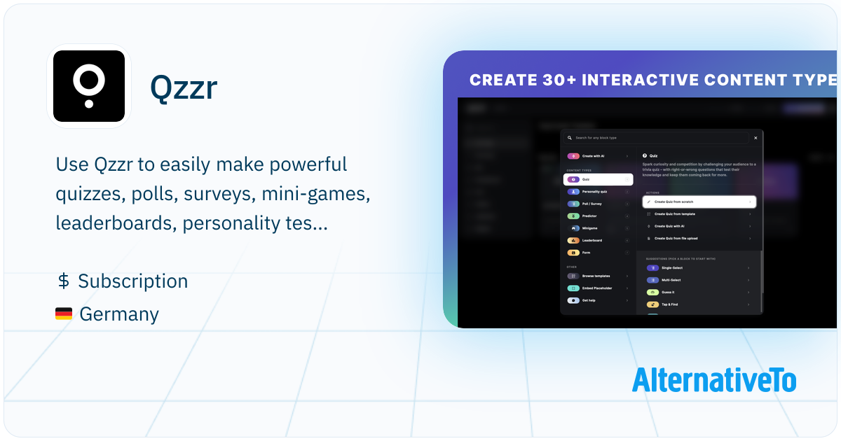 Quezz R Qzzr: The new quiz maker that makes sense - create quizzes, polls ...