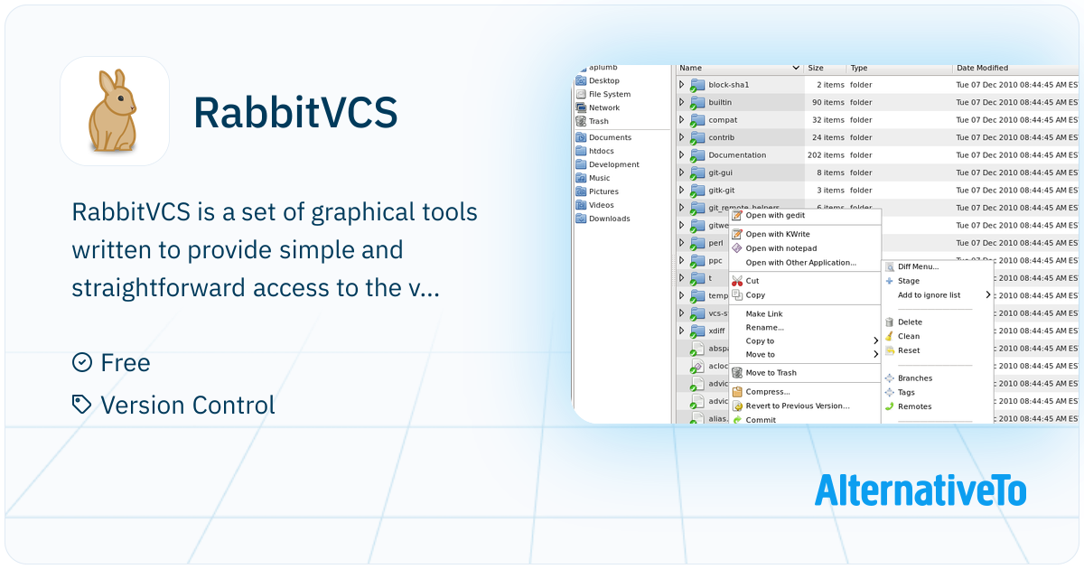 RabbitVCS: Set of graphical tools written to | AlternativeTo