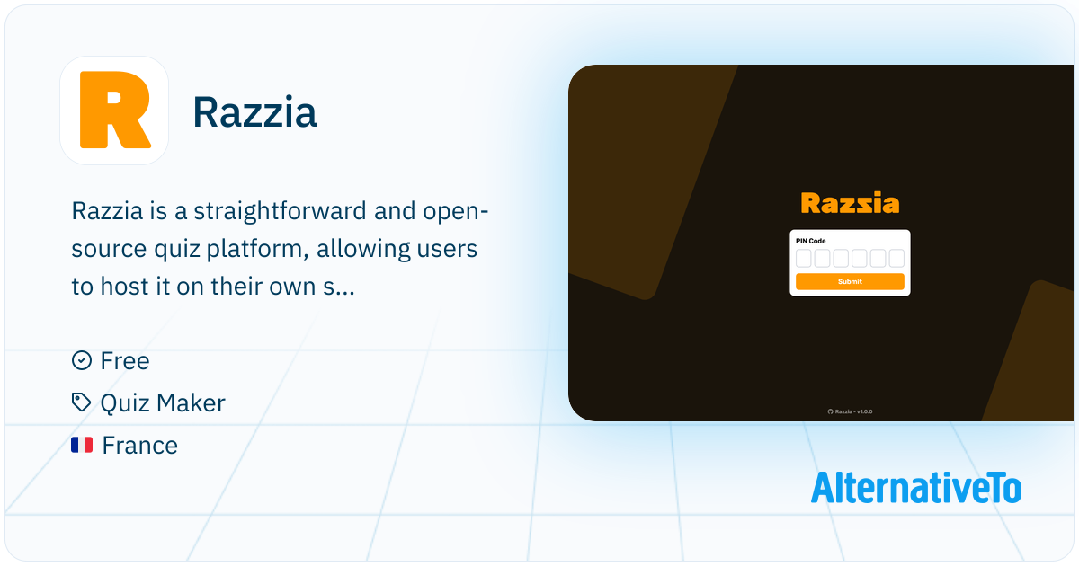 Autum Razzia Razzia: Self-hosted and open-source quiz platform, designed for smaller ...