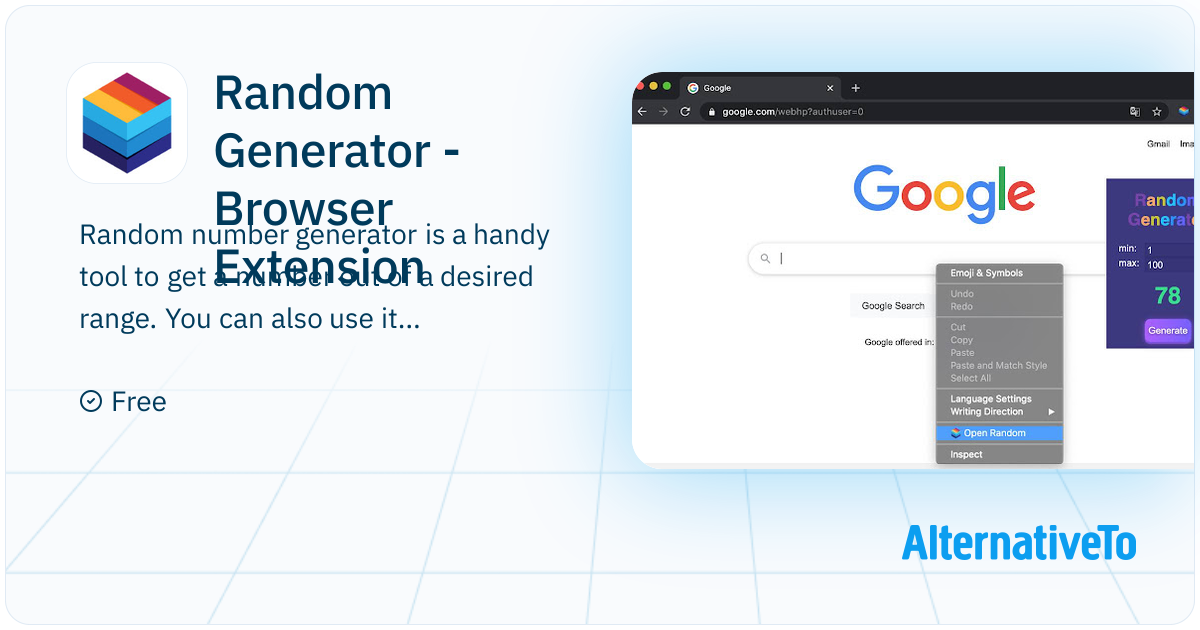 Random Generator Browser Extension Number Generator Will Provide A Random Generator Browser Extension Number Generator Will Provide A
