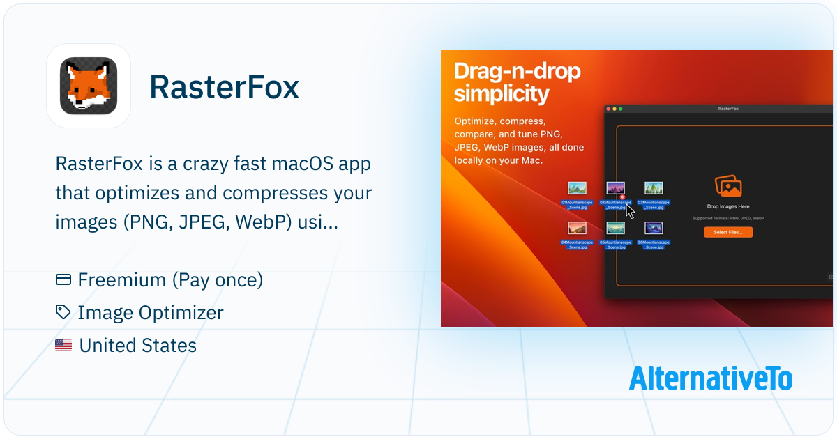 RasterFox: Compress images with pixel-perfect precision using advanced ...