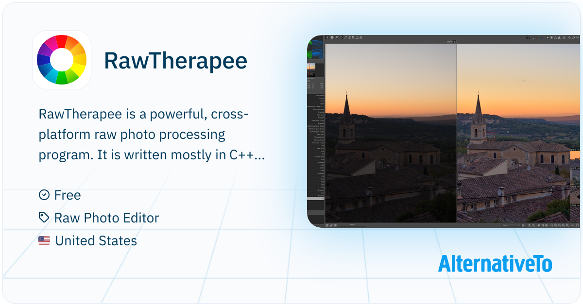 RawTherapee: Cross-platform raw photo processing software | AlternativeTo