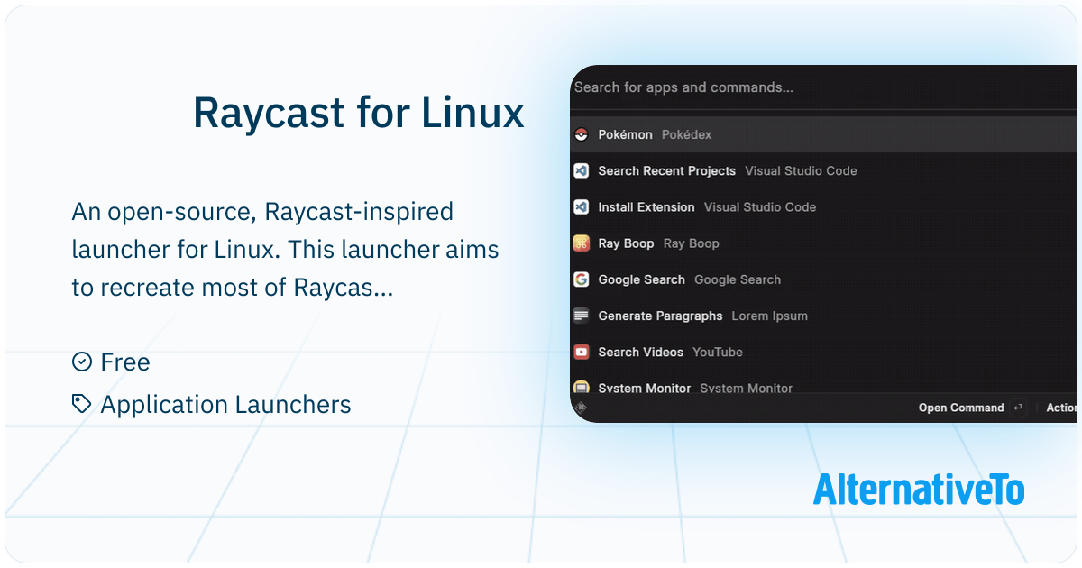Raycast for Linux: Raycast-compatible launcher for Linux | AlternativeTo
