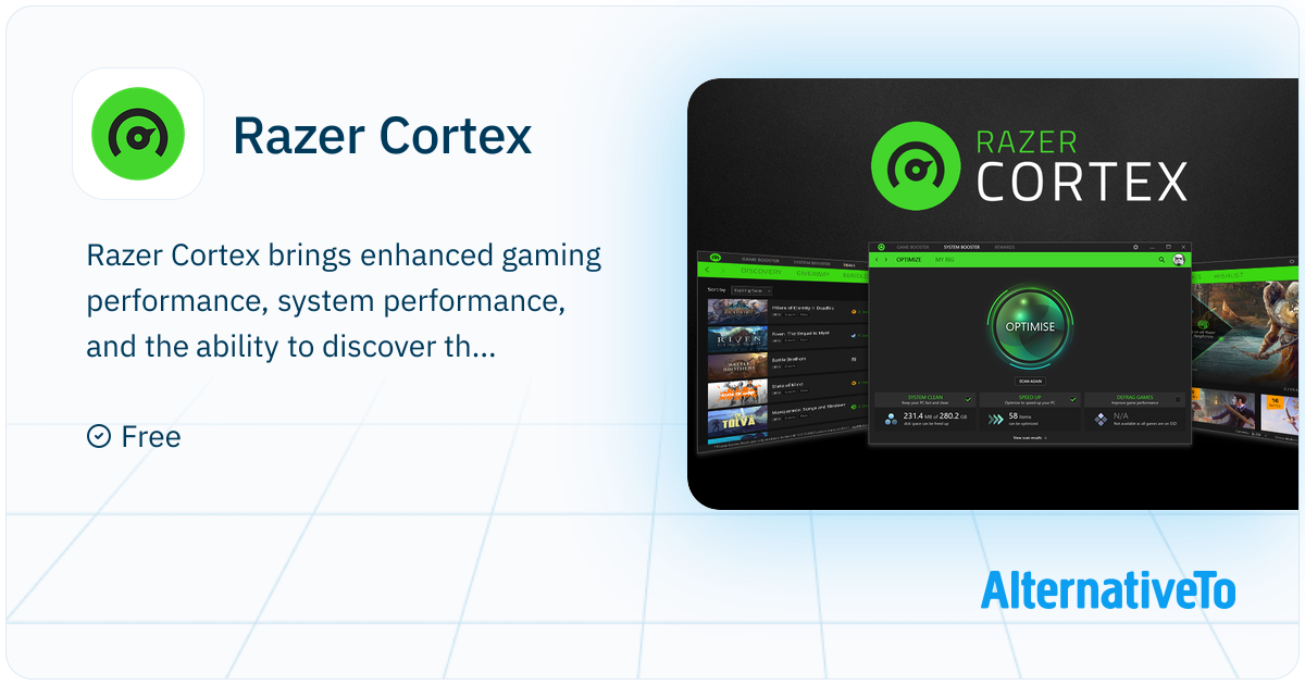 Razer Cortex: Brings enhanced gaming performance | AlternativeTo