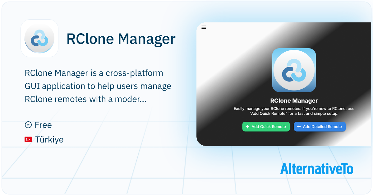 RClone Manager: A cross-platform GUI application designed to help users ...