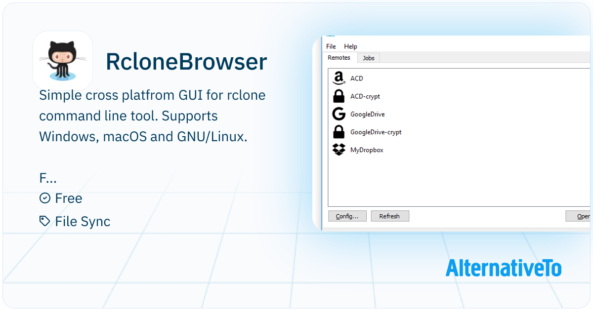 RcloneBrowser: Simple cross platfrom GUI for rclone command line ...